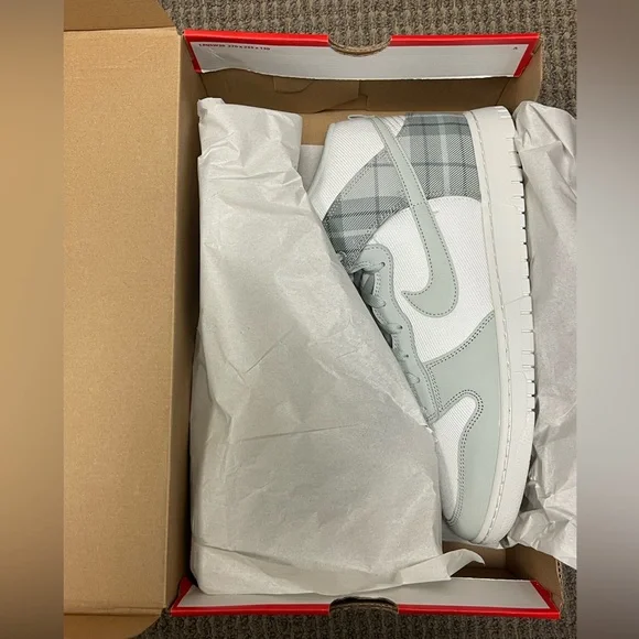 Nike | Shoes | Nike Dunk High Retro Se Tartan Plaid White  display picture 3